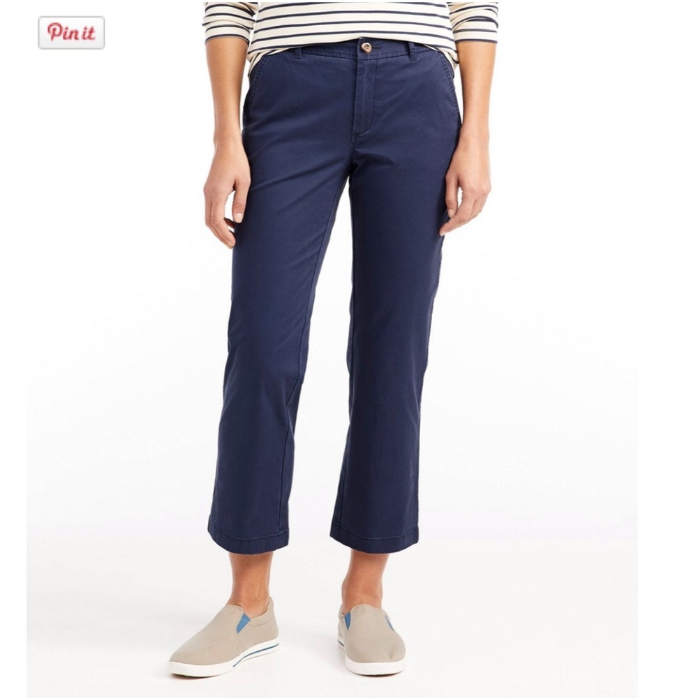 L.L. Bean Light blue crop pants